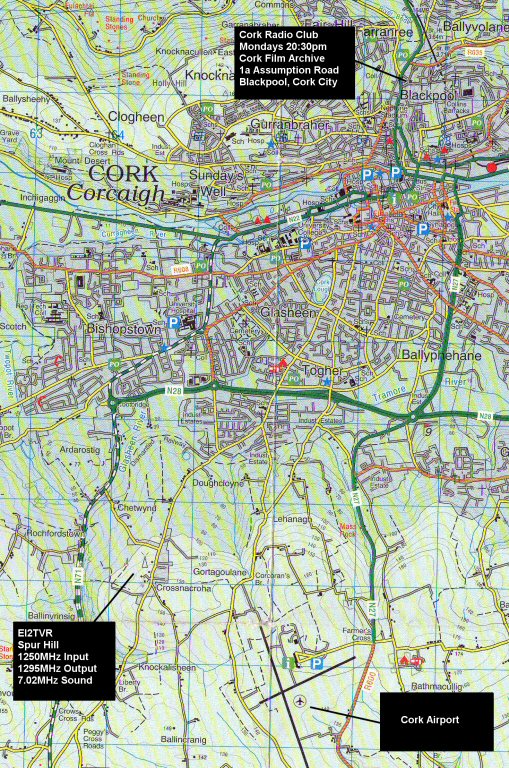 Cork Area Map